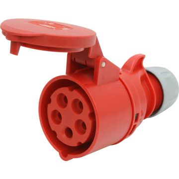 Kupplung CEE 16A/5 (3L+N+E) 400V 6h IP44 (schraublos)