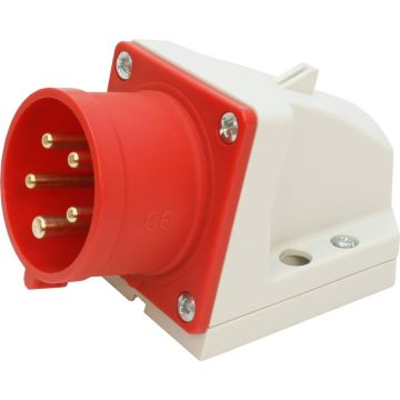 Wandgerätestecker CEE 16A/5 (3L+N+E) 400V 6h IP44