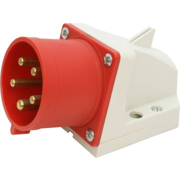 Wandgerätestecker CEE 32A/5 (3L+N+E) 400V 6h IP44