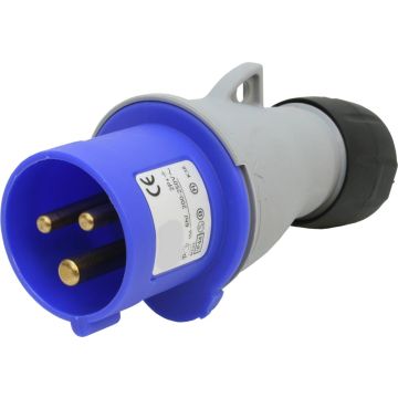 Stecker CEE 16 2P+E blau
