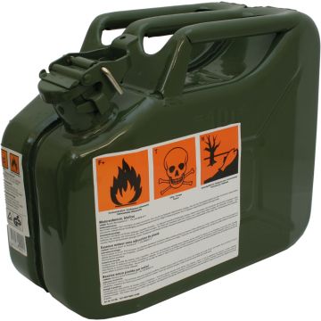 Benzinkanister olivgrün Armee 10 Liter