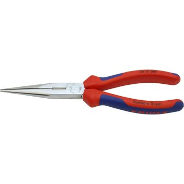 Flachrundzange mit Schneide (Telefonzange) KNIPEX  gerade 200mm