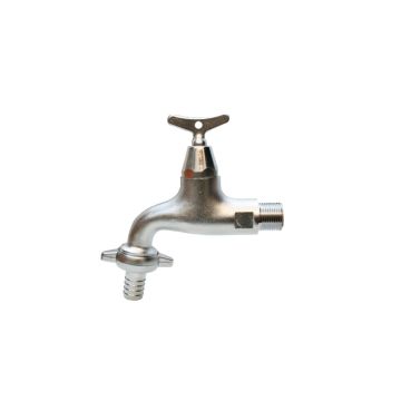 3/4" Auslaufhahn mit Steckschlüssel und Raccord 1"