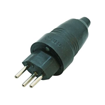 Gummi-Stecker T12 10A 230V IP44