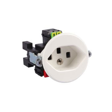 Steckdose UP trocken FELLER STANDARD weiss T23 16A ohne Abdeck- und Besfetigungsplatte
