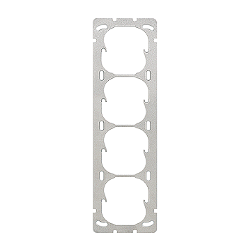 Befestigungsplatte senkrecht 4x1 4-teilig, Feller Standard