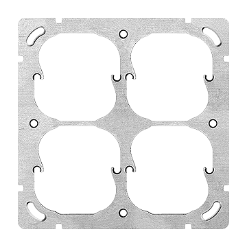 Befestigungsplatte quadratisch 2x2 2x2-teilig Feller Standard