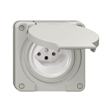 NUP Steckdose FELLER NEVO T13 lichtgrau IP21