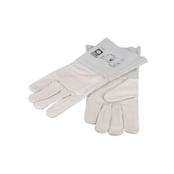 Schweisser-Handschuhe Vollrindleder lange Stulpe - 5 Finger