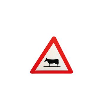 Signaltafel "Kuh" ohne Fuss Grösse 60/60/60 cm