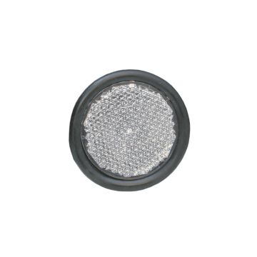 Rückstrahler weiss Ø 80 mm - Kunststofffassung