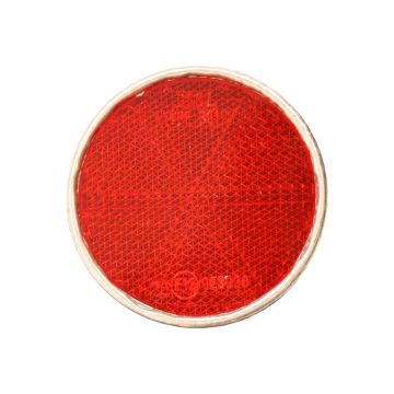 Rückstrahler rot Ø 56 mm - Alufassung