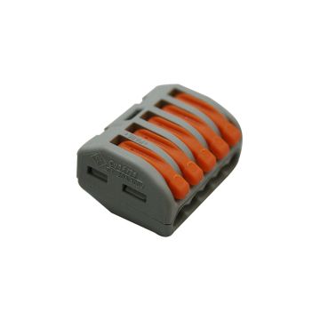 WAGO Leuchtenklemme CLASSIC grau 5L 0.08 - 4 mm2