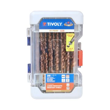 Spiralbohrersatz TIVOLY INOX 1-10 mm