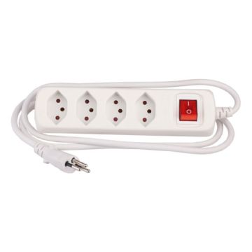 Steckdosenleiste weiss 1.5m 4xT13 längs