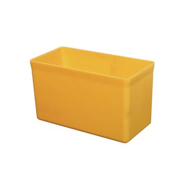 Kunststoff-Einsatzbox EcoSystem B2 gelb / 54x108x63 mm