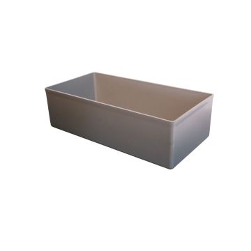 Kunststoff-Einsatzbox EcoSystem B5 grau / 108x216x63 mm
