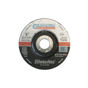 Schruppschleifscheibe Stahl 115x6x22.2 mm gekröpft