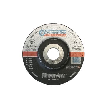 Schruppschleifscheibe Stahl 125x6x22.2 mm gekröpft