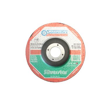 Schruppschleifscheibe Stein 125x6x22.2 mm gekröpft