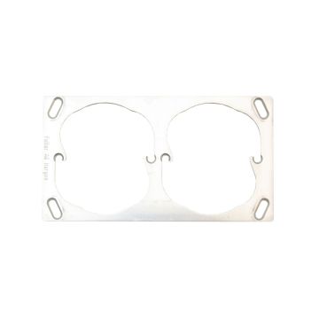 Plaque de fixation horizontal 2x1 Feller  / 77x137 mm / 52+52 mm 