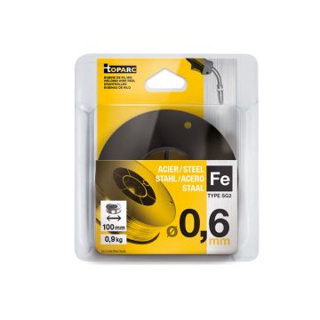 Schutzgasschweissdraht Stahl verkupfert Ø 0.6  mm / 0.9 kg