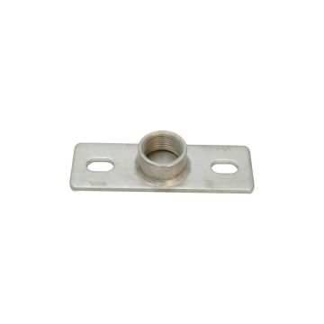 Grundplatte INOX V2A 2-Loch 3/4"