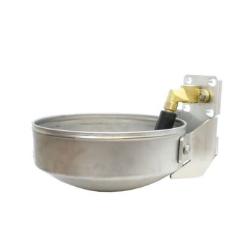 Viehtränkebecken INOX V2A mit Stiftventil mit Anschluss R3/4"