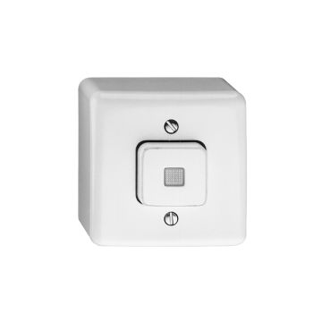 AP trocken Druckschalter FELLER S3 Standard LS/KS weiss 16A mit Linse