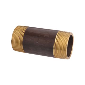 Rohrnippel Rotguss Nr. 530 - 1/4" - 40mm