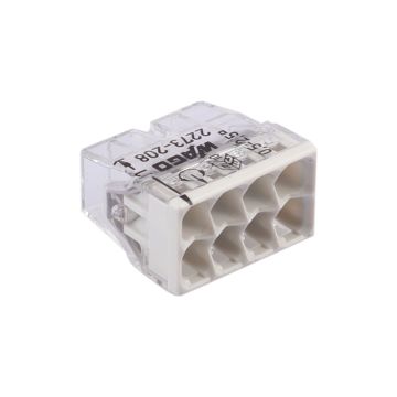 WAGO Steckklemme grau transparent 8L 0.5-2.5mm2