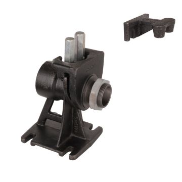 Kupplungsfuss EASY B 2"-11/2" IG/AG mit Führungsoberteil/Gleitstück 2-Rohr