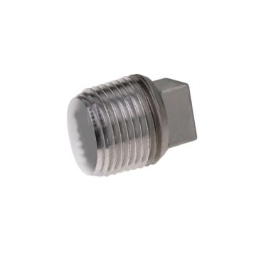 Stopfe ohne Rand Edelstahl 11/4"