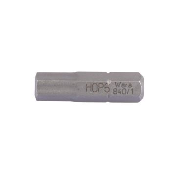 Bit 1/4"-6kt Schraubendrehereinsatz WERA Inbus 6x25