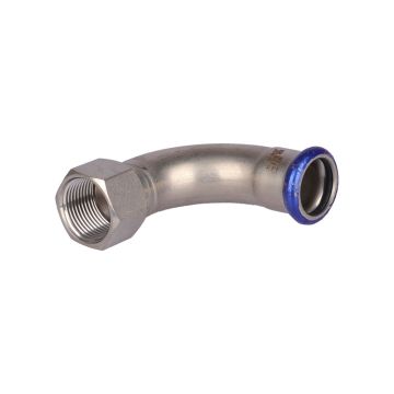 Übergangsbogen 90° Pressfitting Edelstahl DN28x1" i/IG