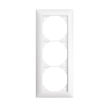 Abdeckrahmen FELLER EDIZIO DUE 3x1/1x3 weiss
