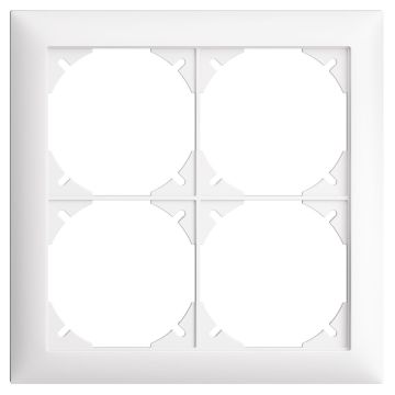 Abdeckrahmen FELLER EDIZIO DUE 2x2 weiss