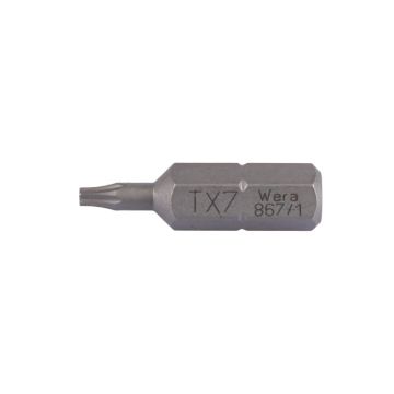 Bit 1/4"-6kt Schraubendrehereinsatz WERA TORX TX7x25