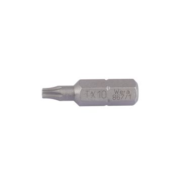Bit 1/4"-6kt Schraubendrehereinsatz WERA TORX TX10x25
