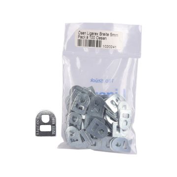 Ösen Ligarex verzinkt Breite 5mm Pack à 100 Oesen