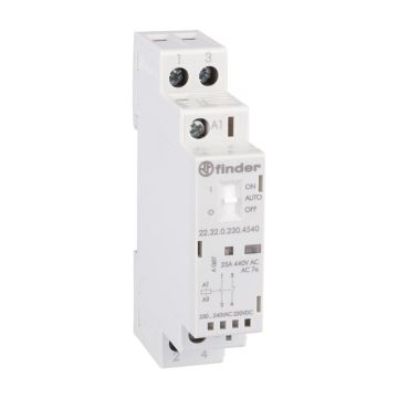 Schütz FINDER 6.25kVa, Spule 230V AC/DC, 25A 1S/1Ö, 2polig 