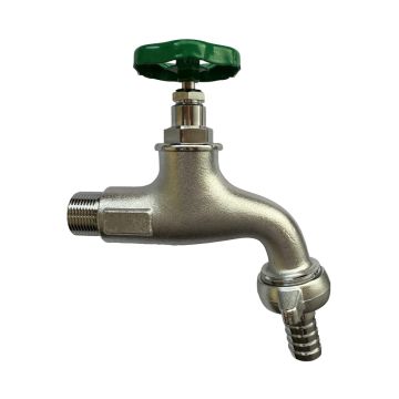 Auslaufhahn Anschluss hinten 3/4" - Raccordanschluss 1" - schwere Ausführung