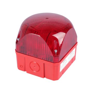 LED Multiblitzleuchte rot 110-240 V AC/DC