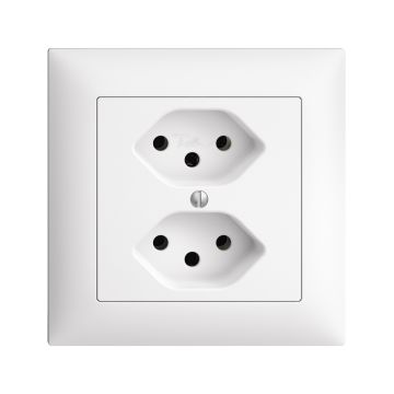 UP Steckdose FELLER EDIZIOdue 2xT13 weiss
