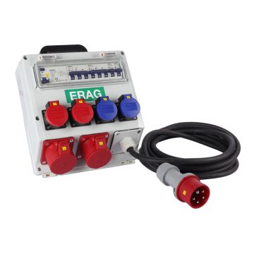 Baustgromverteiler 16A IP44 mit 5m GDV-Kabel