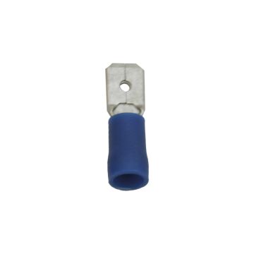 Flachstecker PVC isoliert blau 1-2.5 mm2 