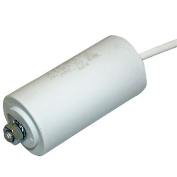 condensateur 80uF 450VAC / tasse en plastique / avec câble