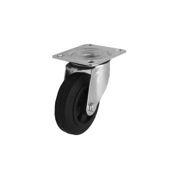 Lenkrolle mit Vollgummireifen Ø 125 mm / KF / RL