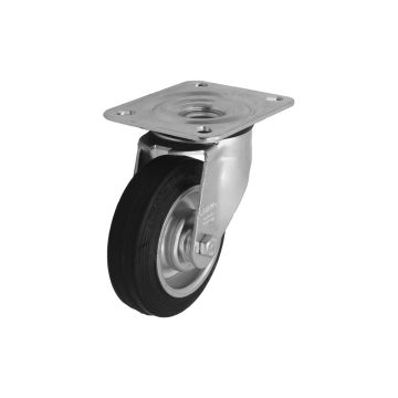 Lenkrolle mit Vollgummireifen Ø 125 mm / SF / RL