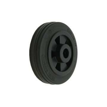 Rad mit Vollgummireifen Ø 125 mm / KF / RL